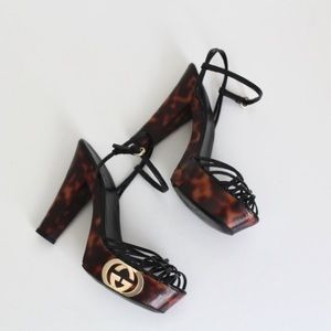Vintage GUCCI PLATFORM SANDALS